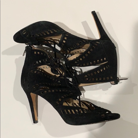 Antonio Melani black cutout heels - Picture 3 of 3